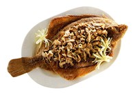 Рыба с грибным соусом