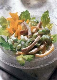 Салат из сельдерея с грудкой индейки