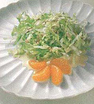 Салат из эндивия и мандаринов