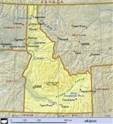 Айдахо (географическая карта)