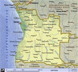Ангола (географическая карта)