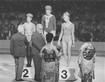 Астахова Полина Григорьевна, Латынина Лариса Семеновна и Вера Чаславска (1964, Токио)