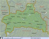 Брестская область (географическая карта) (2)