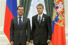 Валерий Борчин и Дмитрий Медведев (2008)