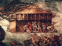 Всемирный потоп (фрагмент фрески Микеланджело в Сикстинской капелле)