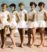 Гимнастика спортивная (женская сборная на палубе, Мельбурн, 1956) [спорт]