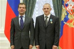 Дмитрий Саутин и Дмитрий Медведев (2008)
