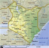 Кения (географическая карта)