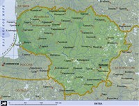 ЛИТВА (географическая карта) (2)