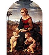 Мария (Рафаэль. «Мадонна с младенцем и Иоанном Крестителем»)