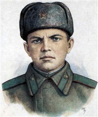 Матросов Александр Матвеевич (портрет работы А.Г. Кручина)