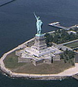 Нью-Йорк (статуя Свободы. Вид сверху)