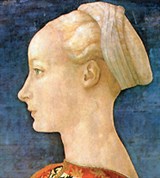 Поллайоло Антонио (Портрет молодой женщины в левом профиле)