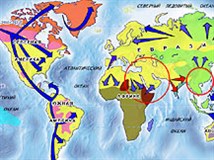 Расы (распространение, географическая карта)