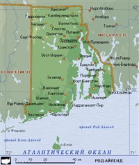 Род-Айленд (географическая карта)
