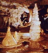Сталагмиты (Деменовская пещера)