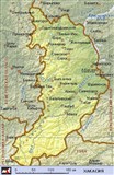 Хакасия (географическая карта)