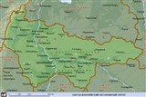 Ханты-Мансийский автономный округ (географическая карта)