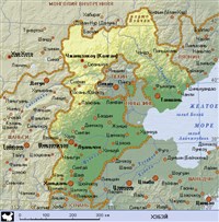 Хэбэй (географическая карта)