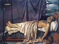 Байрон Джордж (на смертном ложе)