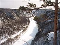 Башкирия (река Белая зимой)