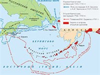 Беринг Витус Ионассен (камчатские экспедиции, карта)