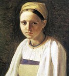Венецианов Алексей Гаврилович (Крестьянка с васильками)