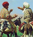 Верещагин Василий Васильевич (Мулла Рахим и мулла Керим по дороге на базар ссорятся)