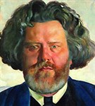 Волошин Максимилиан Александрович (портрет работы Б.М. Кустодиева)