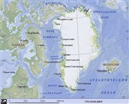 Гренландия (географическая карта)