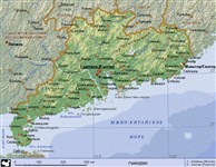 Гуандун (географическая карта)