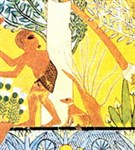 Древнеегипетская сценка с собакой