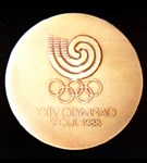 Игры XXIV олимпиады (реверс памятной медали) [спорт]