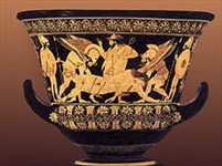 Керамика (Краснофигурный древнегреческий кратер)