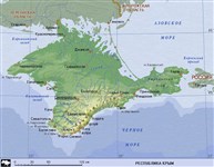 Крым (географическая карта)