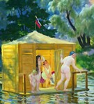 Кустодиев Борис Михайлович (Купанье)