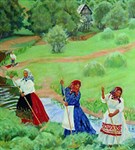 Кустодиев Борис Михайлович (Сенокос)