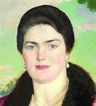 Кустодиев Борис Михайлович (портрет М.В. Шаляпиной)