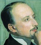 Лансере Евгений Евгеньевич (портрет работы Б.М. Кустодиева)