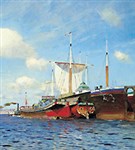 Левитан Исаак Ильич (Свежий ветер. Волга)