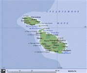 Мальта (географическая карта)