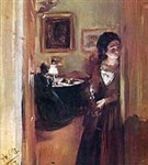 Менцель Адольф (Жилая комната с сестрой)