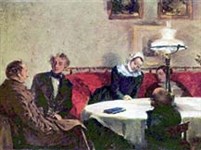 Менцель Адольф (Общество вечером)