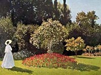 Моне Клод (Дама в саду 1)