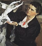 Мухина Вера Игнатьевна (портрет работы М.В. Нестерова)