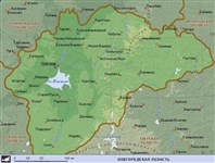 Новгородская область (географическая карта)