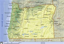 Орегон (географическая карта)