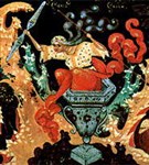 Палехская миниатюра («Баба-Яга»)