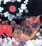 Палехская миниатюра («Тройка зимняя»)