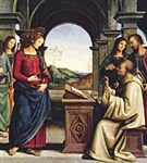 Перуджино Пьетро (Явление Мадонны святому Бернарду)